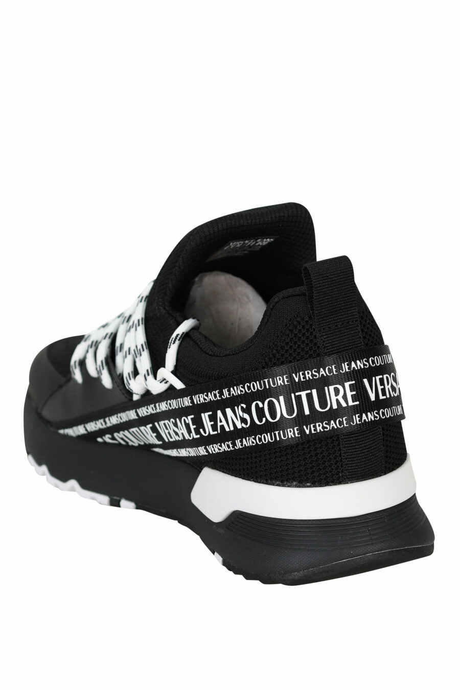 Zapatillas negras "dynamic" con minilogo en cinta y cordones bicolor - 8052019605884 3