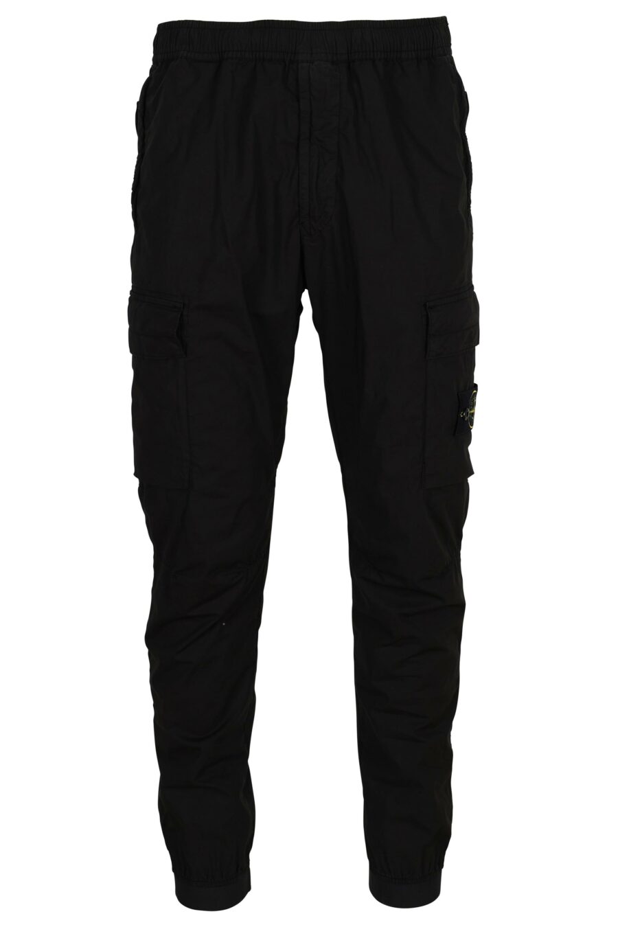 Pantalon fuselé noir avec patch boussole logo - 8052572851124