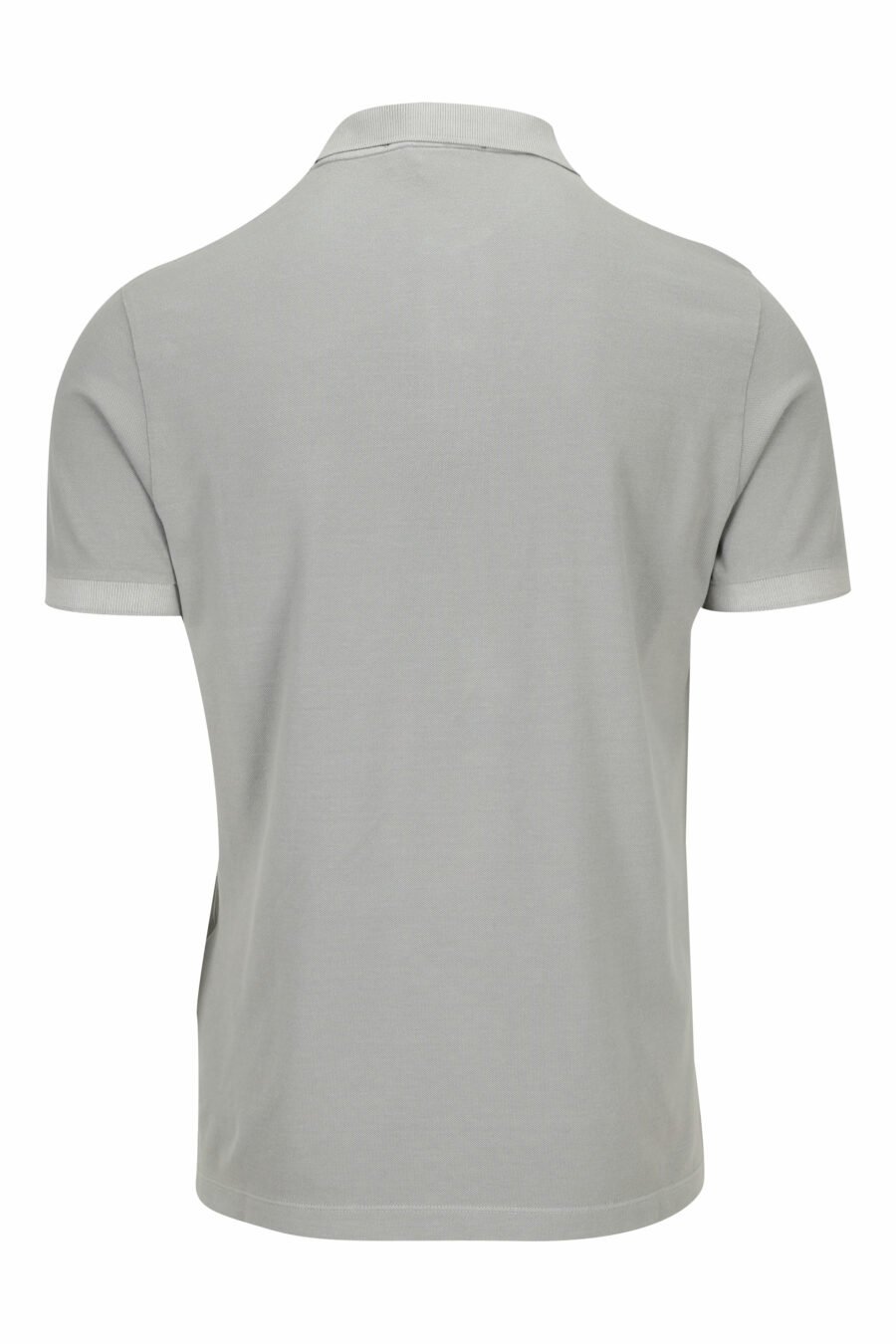 Graues Slim Fit-Poloshirt mit Mini-Logo-Kompass-Aufnäher - 8052572902451 1