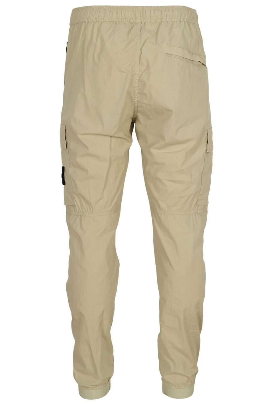 Pantalon fuselé de couleur sable avec patch boussole logo - 8052572906572 1