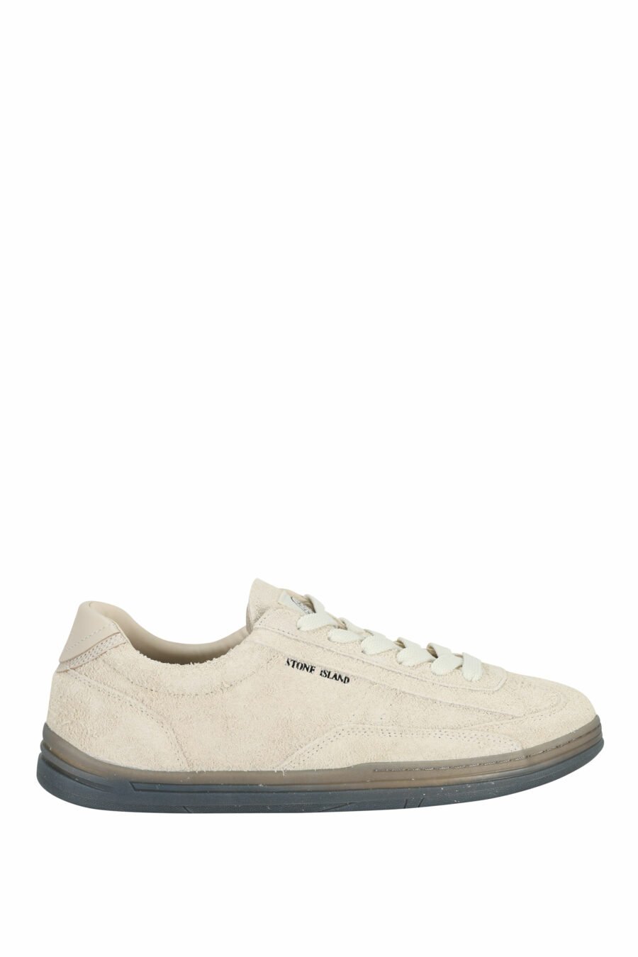Beige trainers with minilogo and grey sole - 8052572915505