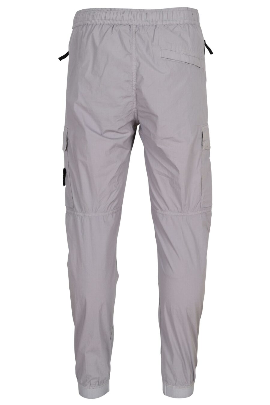 Lilac grey tapered trousers with logo compass patch - 8052572926846 1