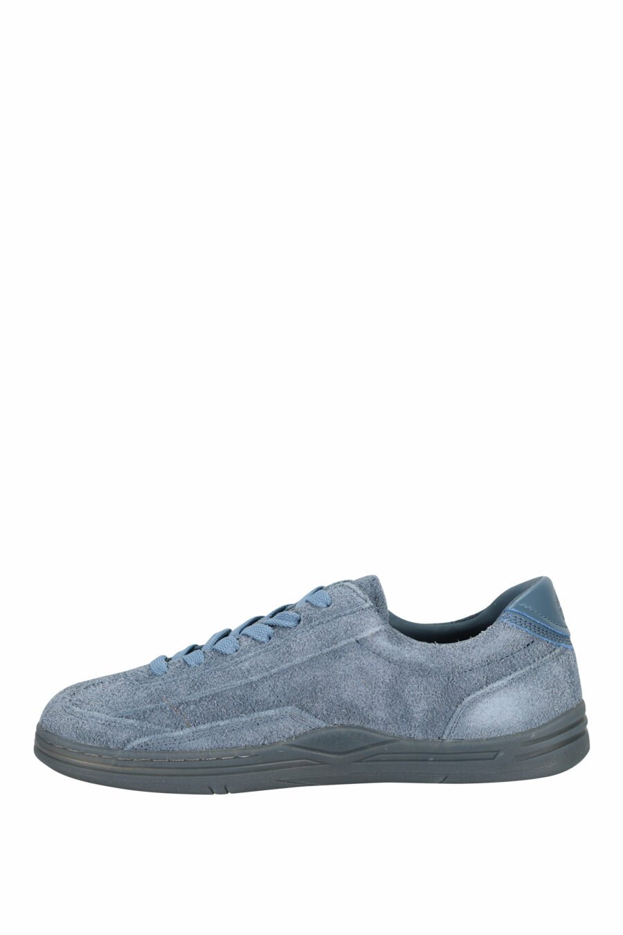 Dark blue trainers with minilogo and grey sole - 8052572937866 2