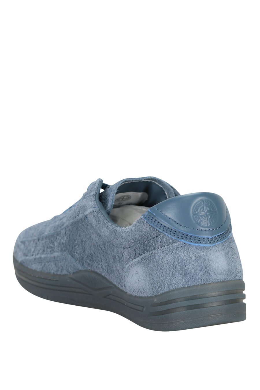 Dark blue trainers with minilogo and grey sole - 8052572937866 3
