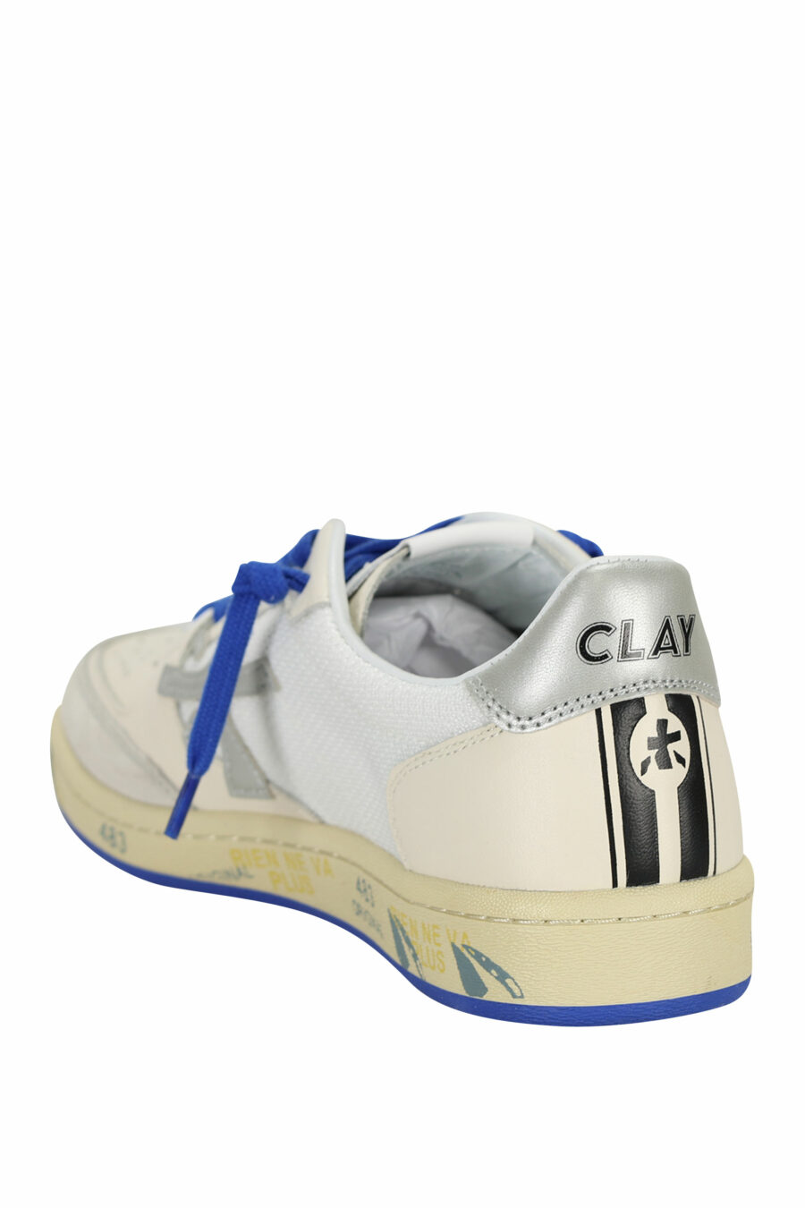 Chaussures blanches et bleues BSKTCLAY 6810 - 8053680315294 3