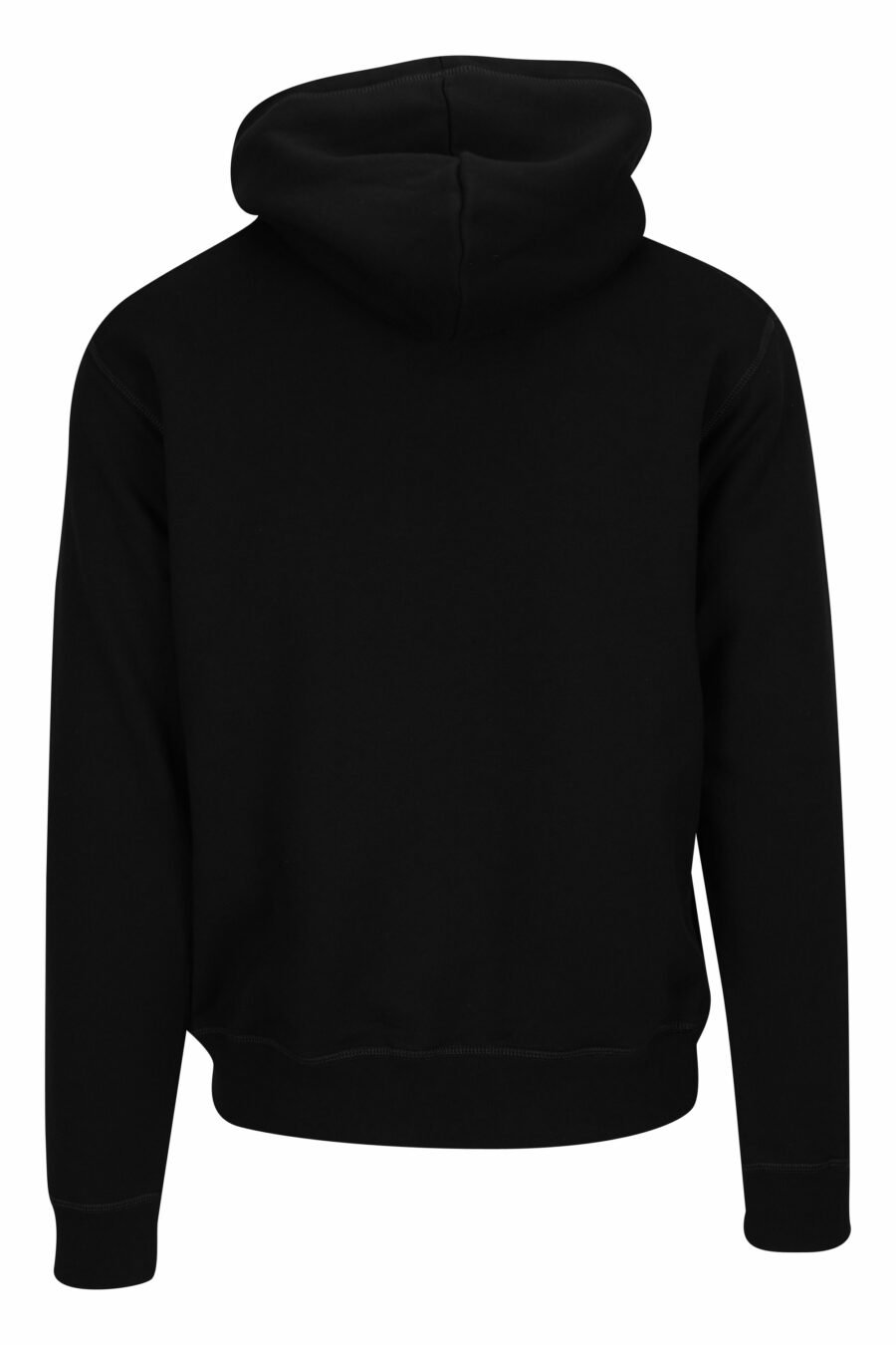 Black hooded sweatshirt with neon green blurred "icon" maxilogue - 8054148360436 1