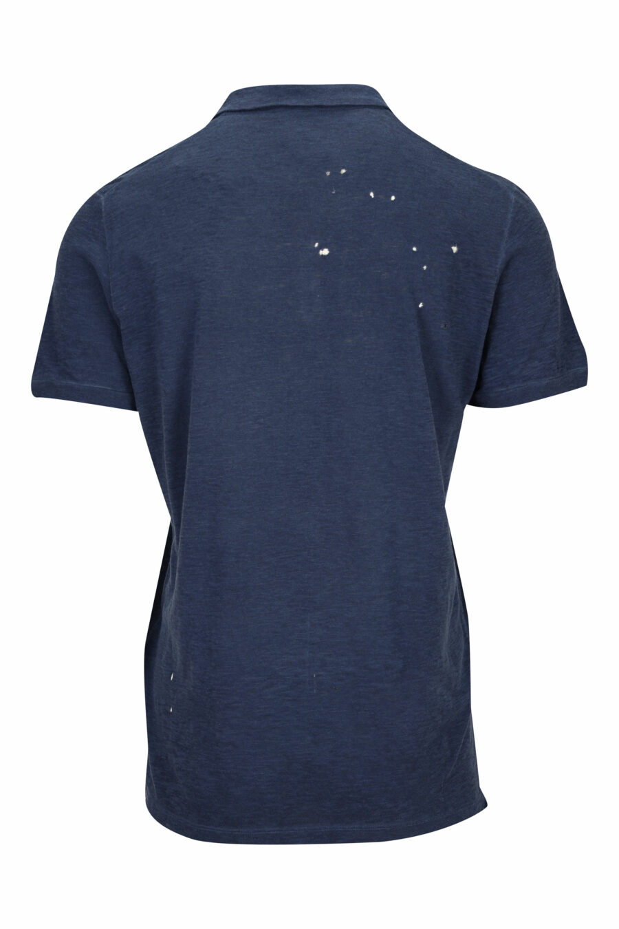Dark blue polo shirt with folded mini logo - 8054148471095 1