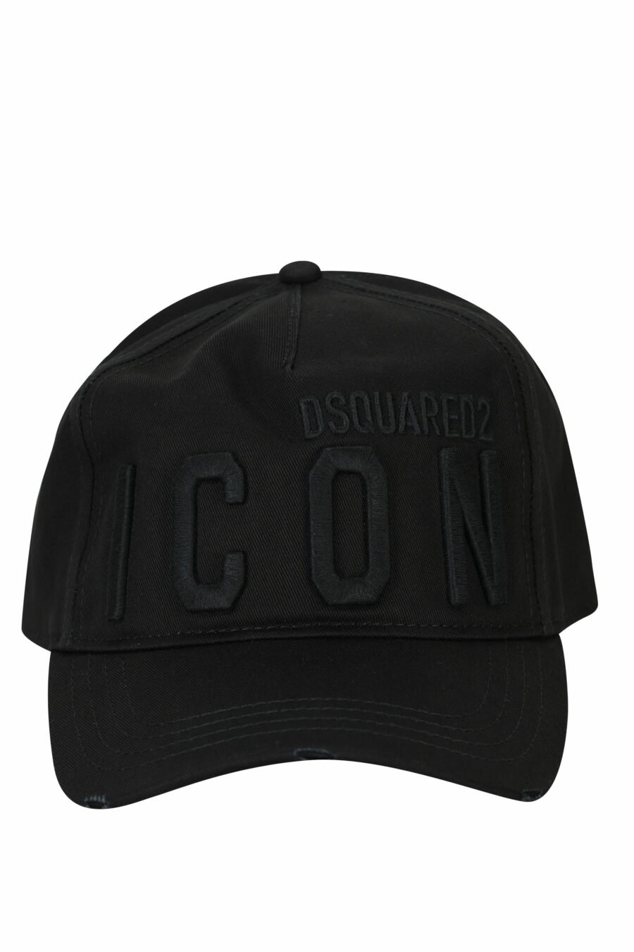Schwarze Kappe mit einfarbigem "Icon" Maxilogo - 8055777275689