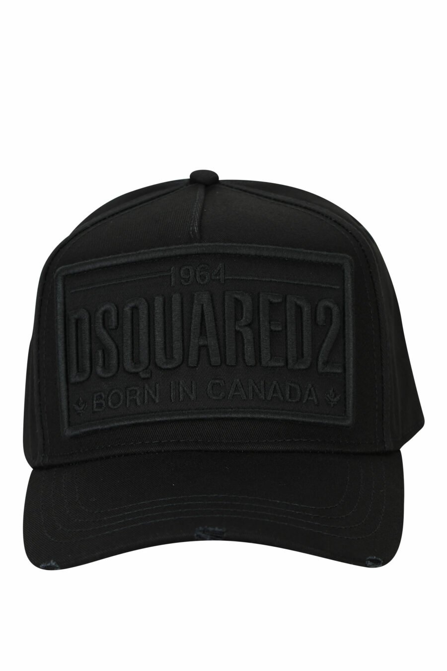 Schwarze Kappe mit einfarbigem, quadratischem Logo - 8055777286487