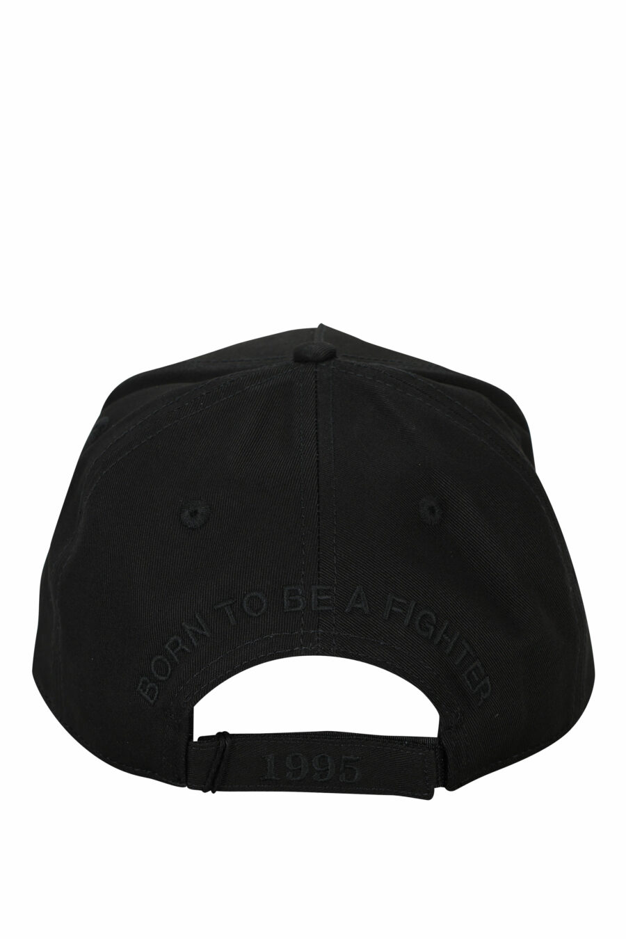 Black cap with monochrome square logo - 8055777286487 1