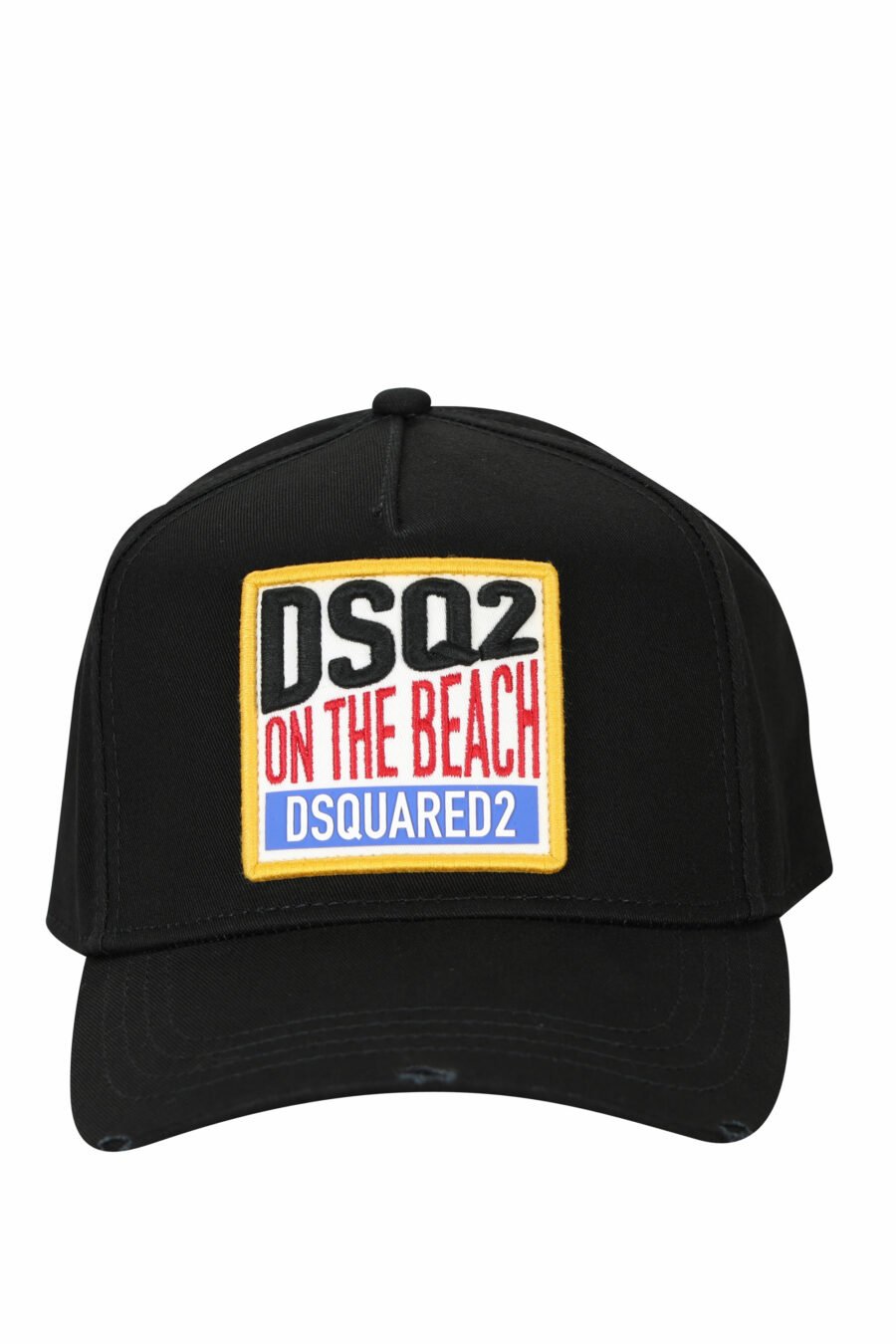 Gorra negra con recuadro "Dsq2 on the beach" - 8055777286838