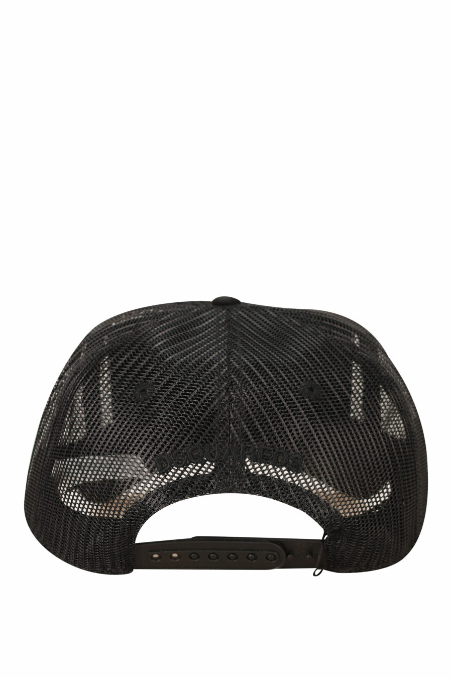Gorra negra de rejilla con logo monocromático - 8055777290347 1