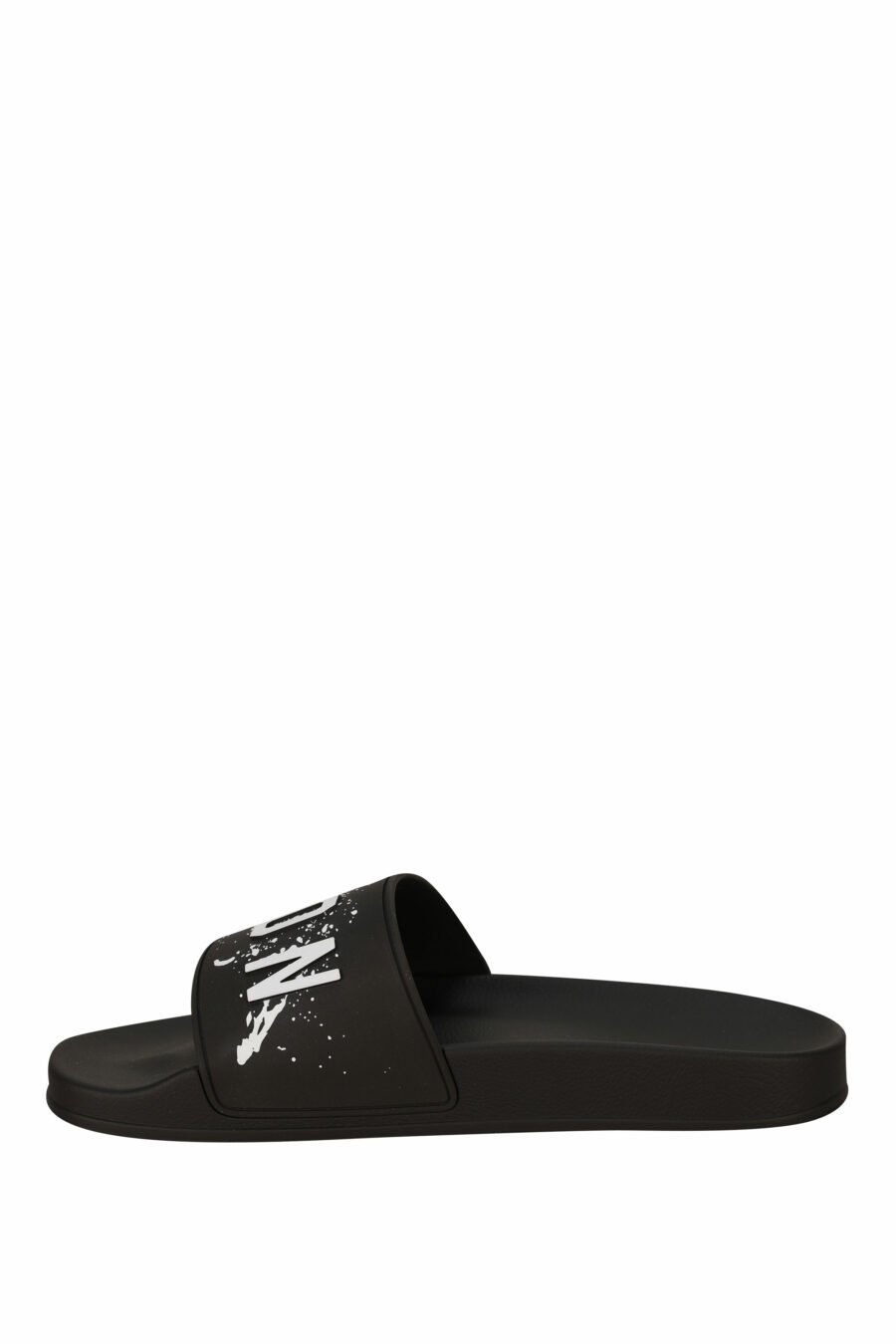 Black rubber flip flops with "icon splash" logo - 8055777295236 2