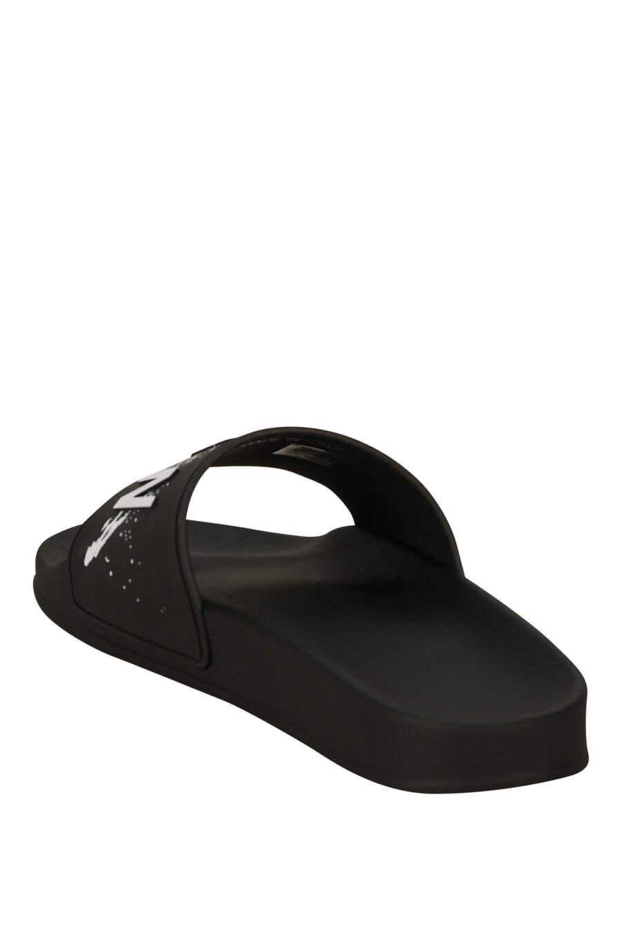 Black rubber flip flops with "icon splash" logo - 8055777295236 3