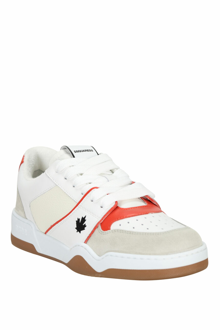 Zapatillas blancas "spyker" con rojo y gris - 8055777301814 1