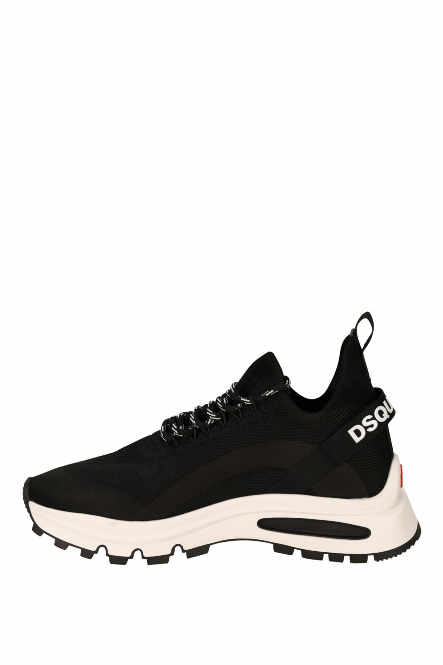 Schwarze "run D2"-Schuhe mit Innenrohr und Logo - 8055777303399 2