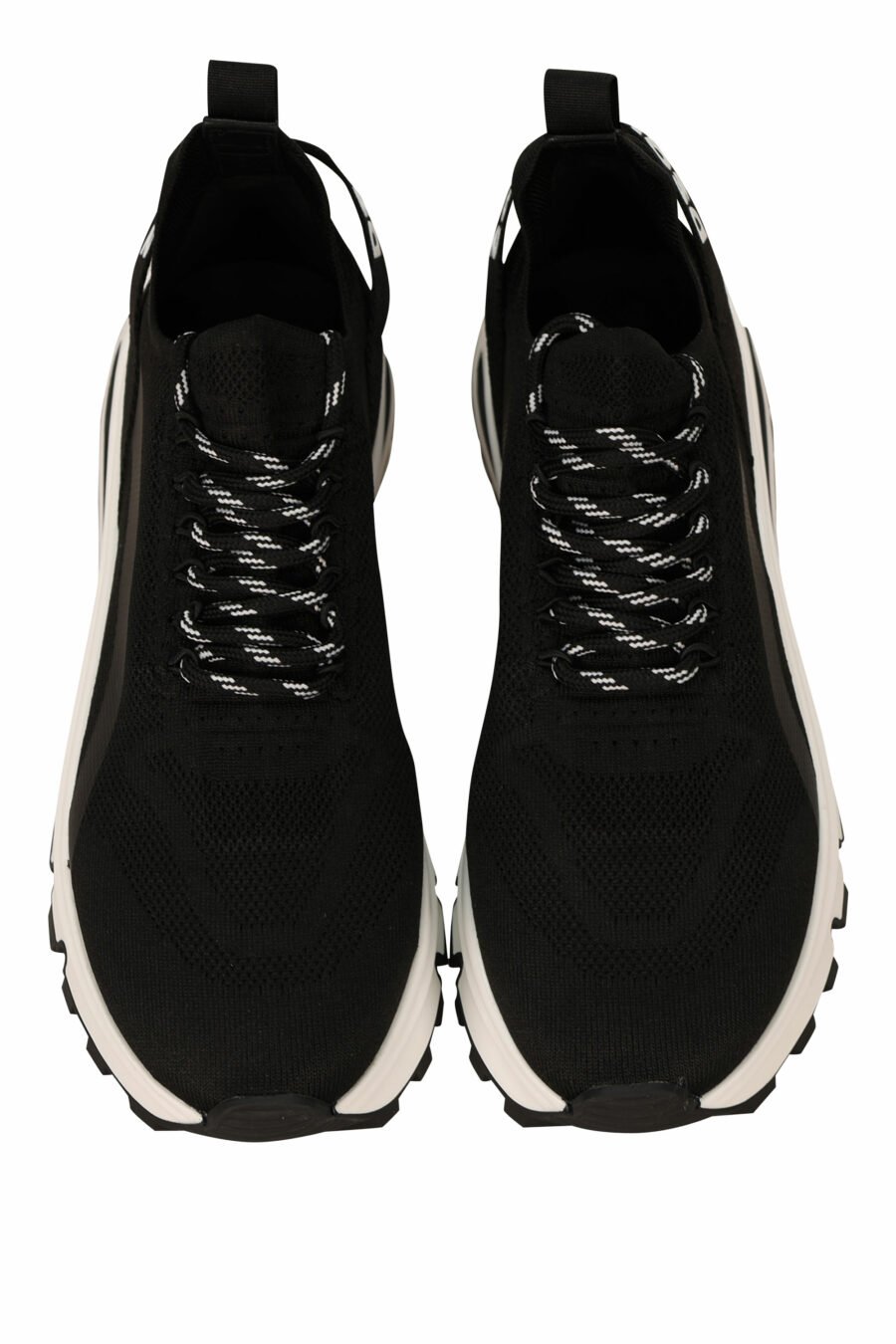 Schwarze "run D2"-Schuhe mit Innenrohr und Logo - 8055777303399 4