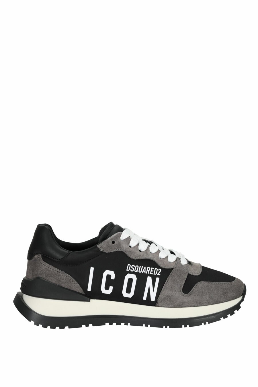 Black trainers with brown mix and mini logo "icon" - 8055777303825