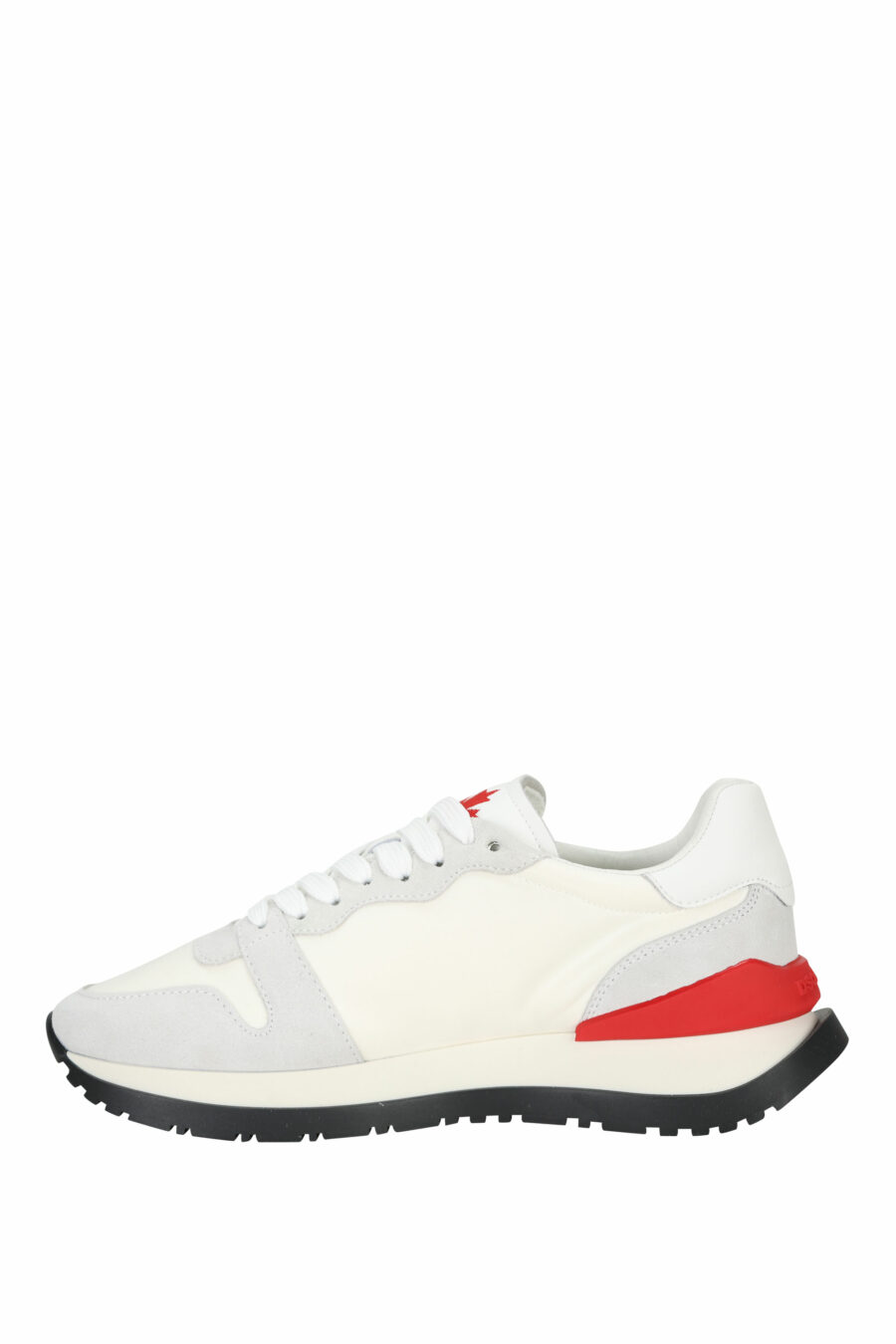 Zapatillas blancas mix con rojo y minilogo "icon" - 8055777303870 2