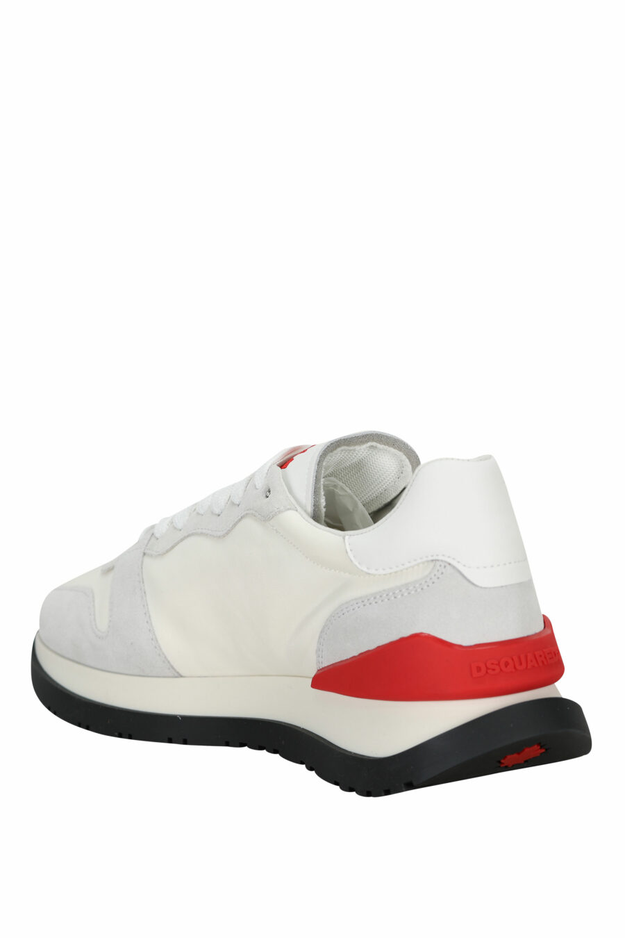 Zapatillas blancas mix con rojo y minilogo "icon" - 8055777303870 3