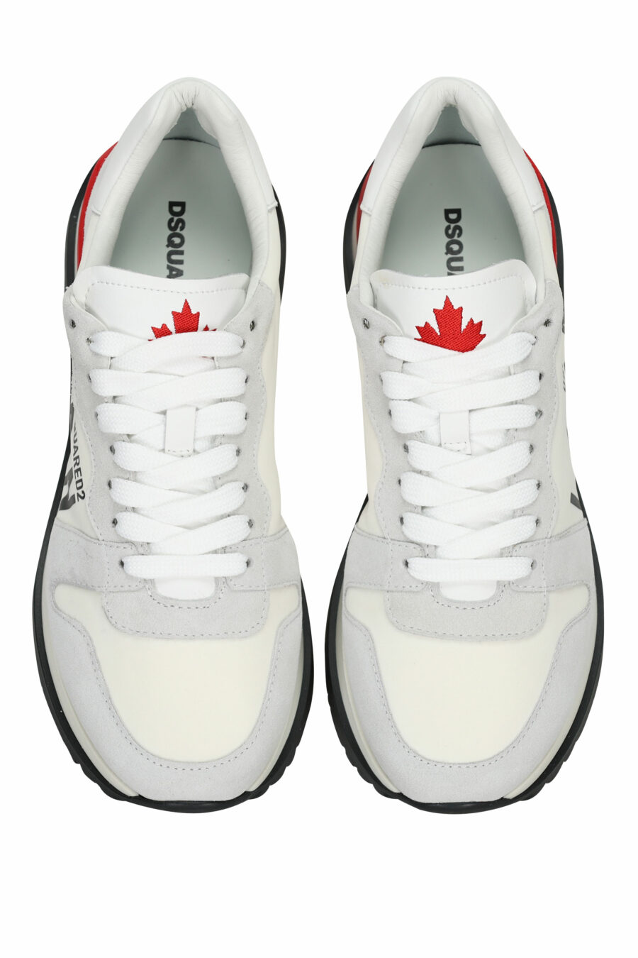 Trainers white mix with red and mini logo "icon" - 8055777303870 4