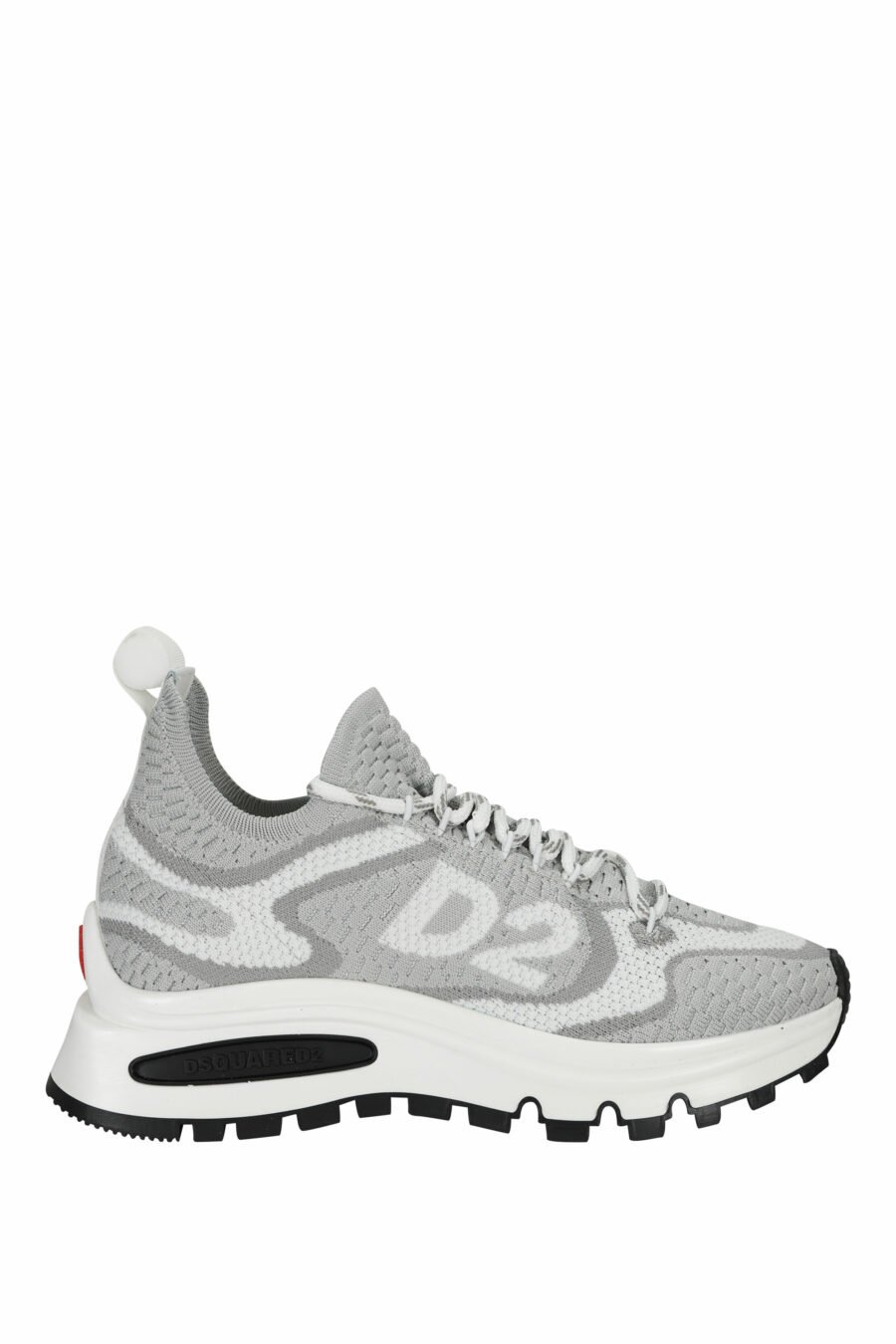 Zapatillas grises "Run D2" con suela cámara de aire - 8055777309858