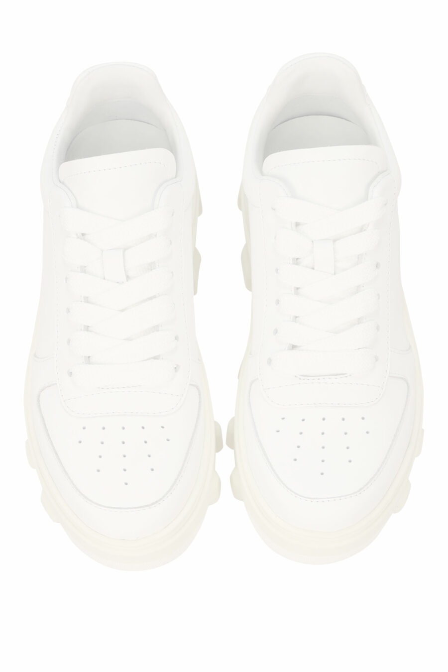 Zapatillas blancas con suela blanca y logo - 8055777311240 4