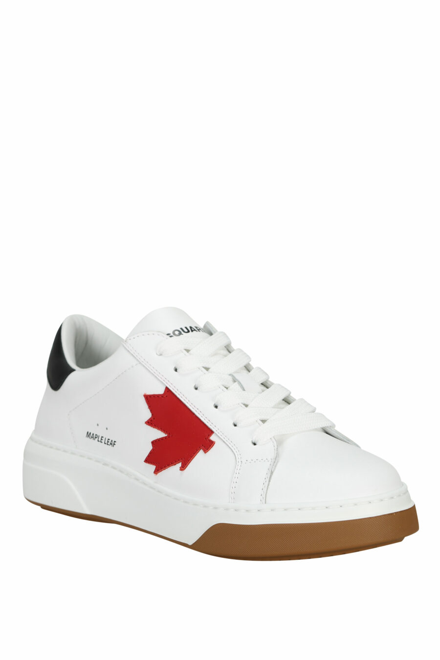 White trainers with red mini-logo and two-tone sole - 8055777319338 2