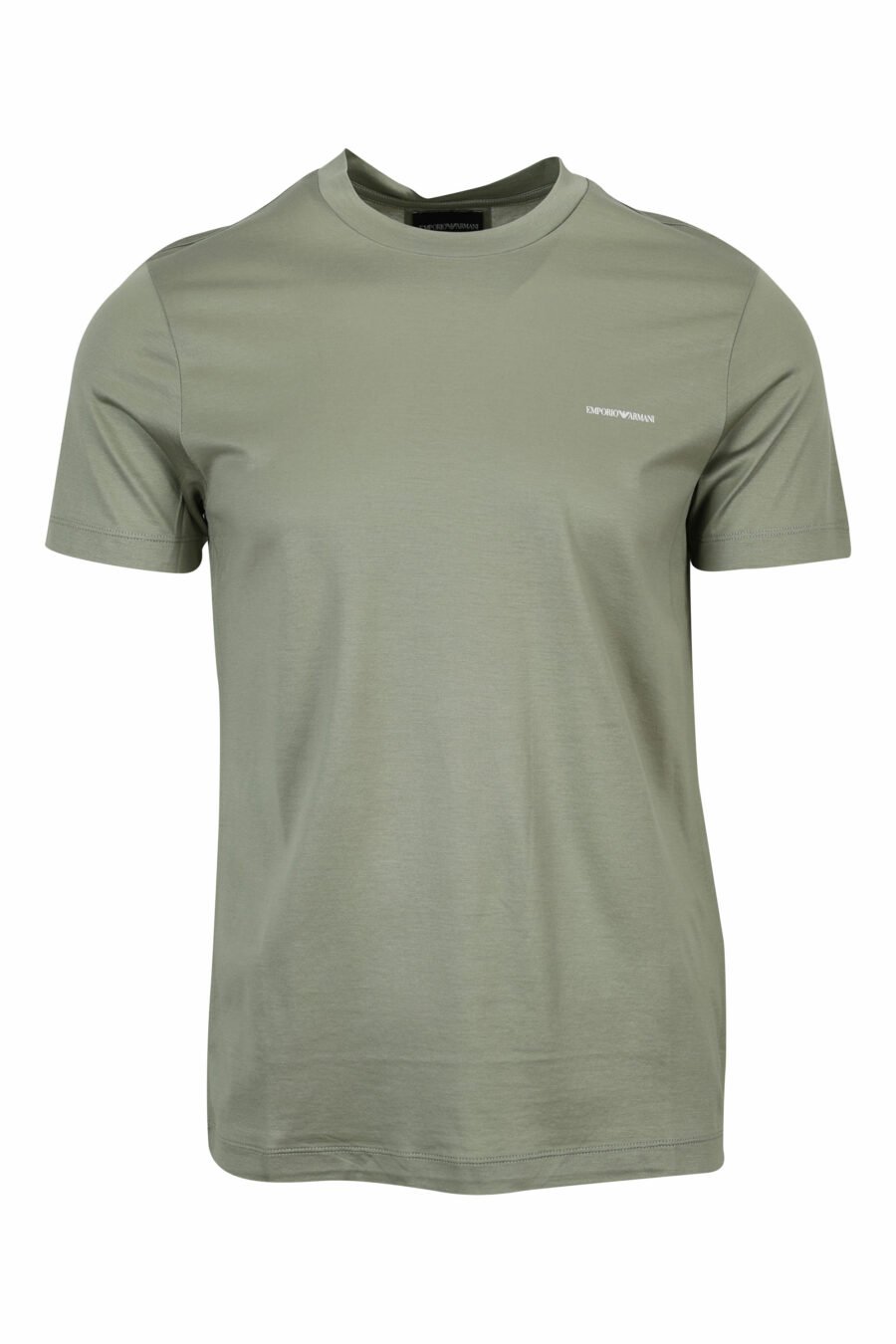 Camiseta verde oliva con minilogo blanco - 8057767092771