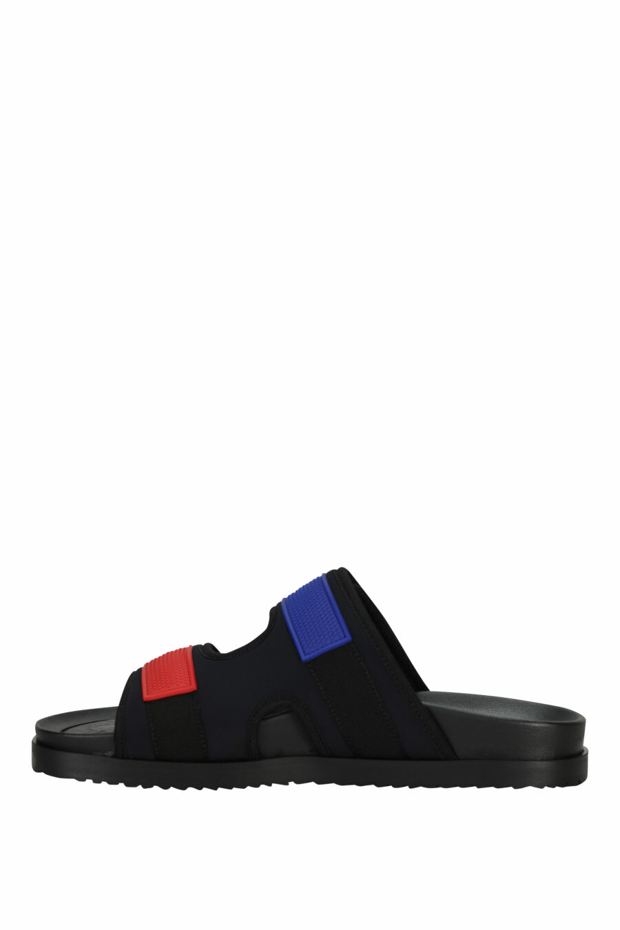 Schwarze Sandalen mit rotem und blauem Klettverschluss - 805777314715 2