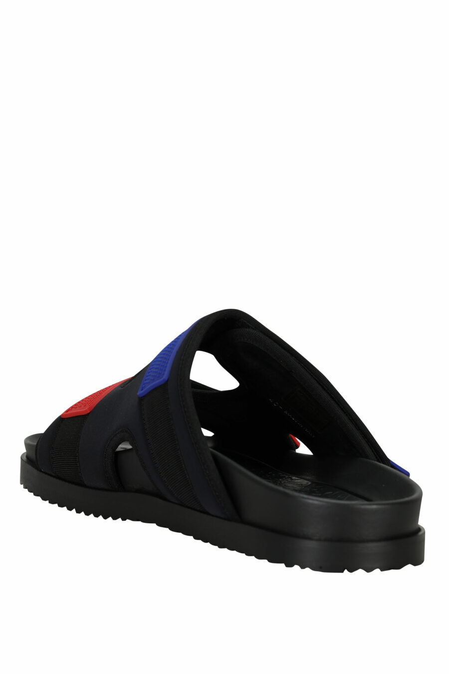 Schwarze Sandalen mit rotem und blauem Klettverschluss - 805777314715 3