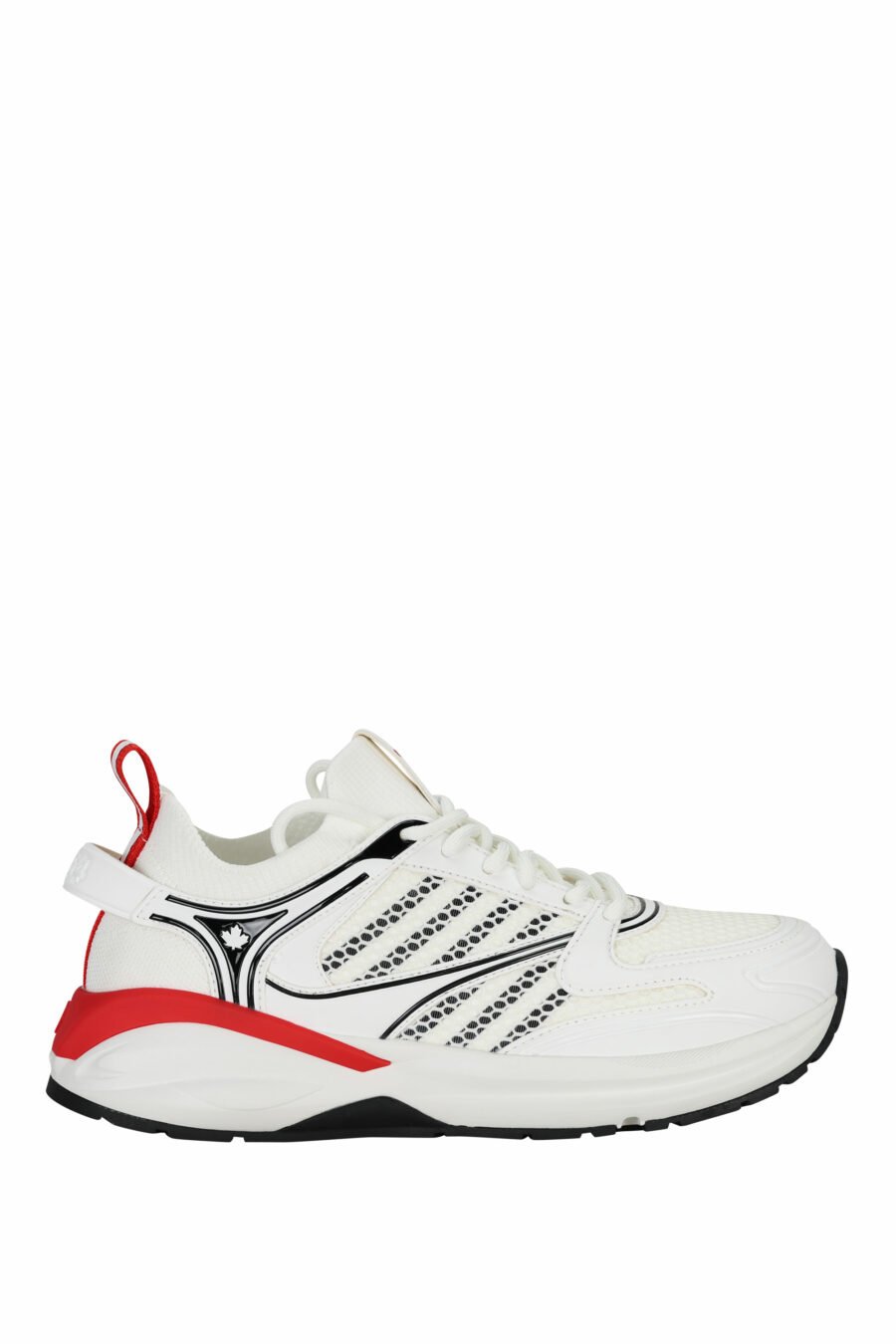 White trainers "dash" with red - 805777318317