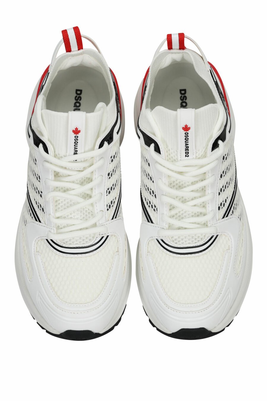 Zapatillas blancas "dash" con rojo - 805777318317 4