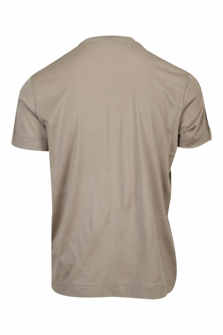 Camiseta beige con logo en hombros monocromático - 8057970958284 1