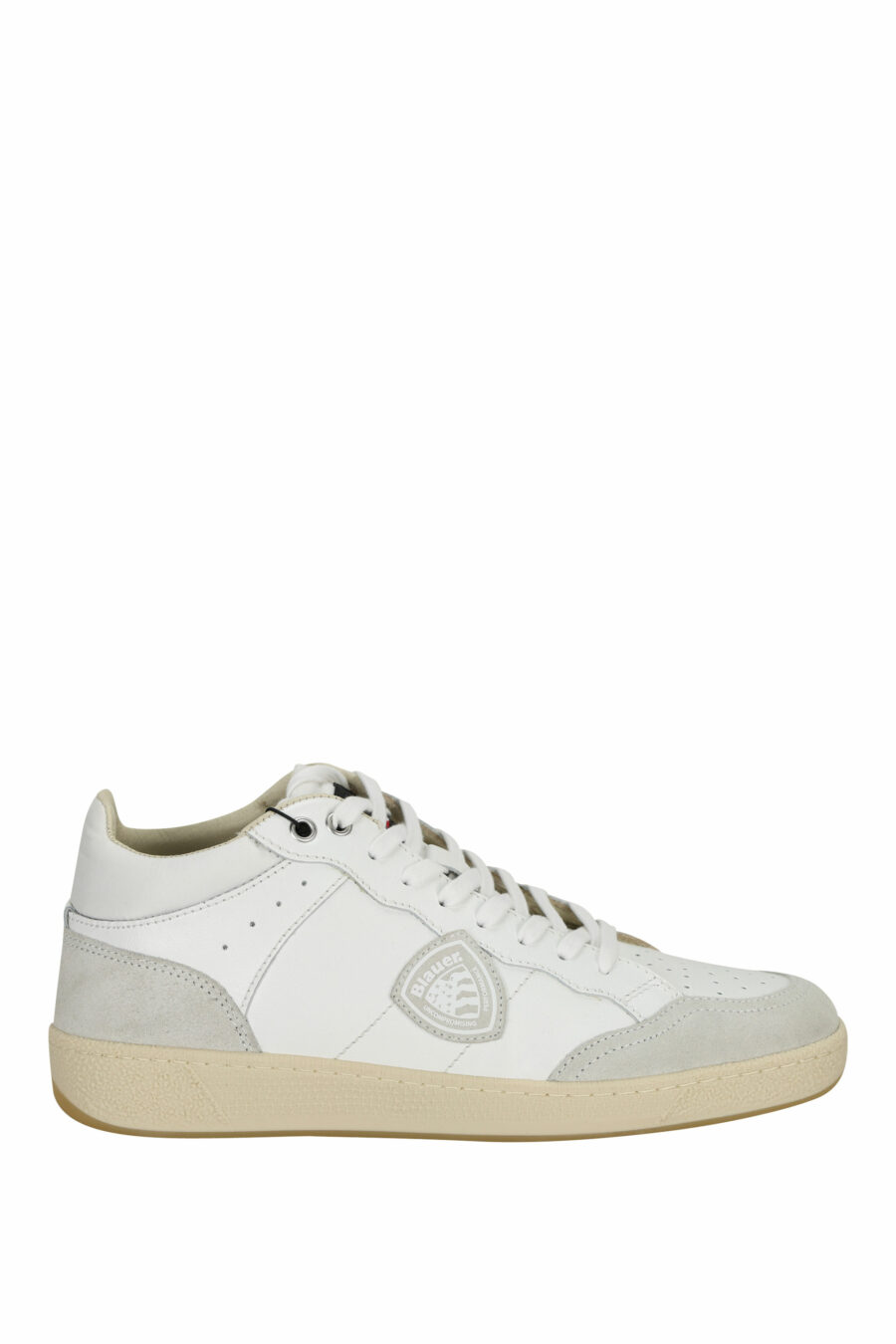 White half-high trainers with grey "murray" - 8058156546882