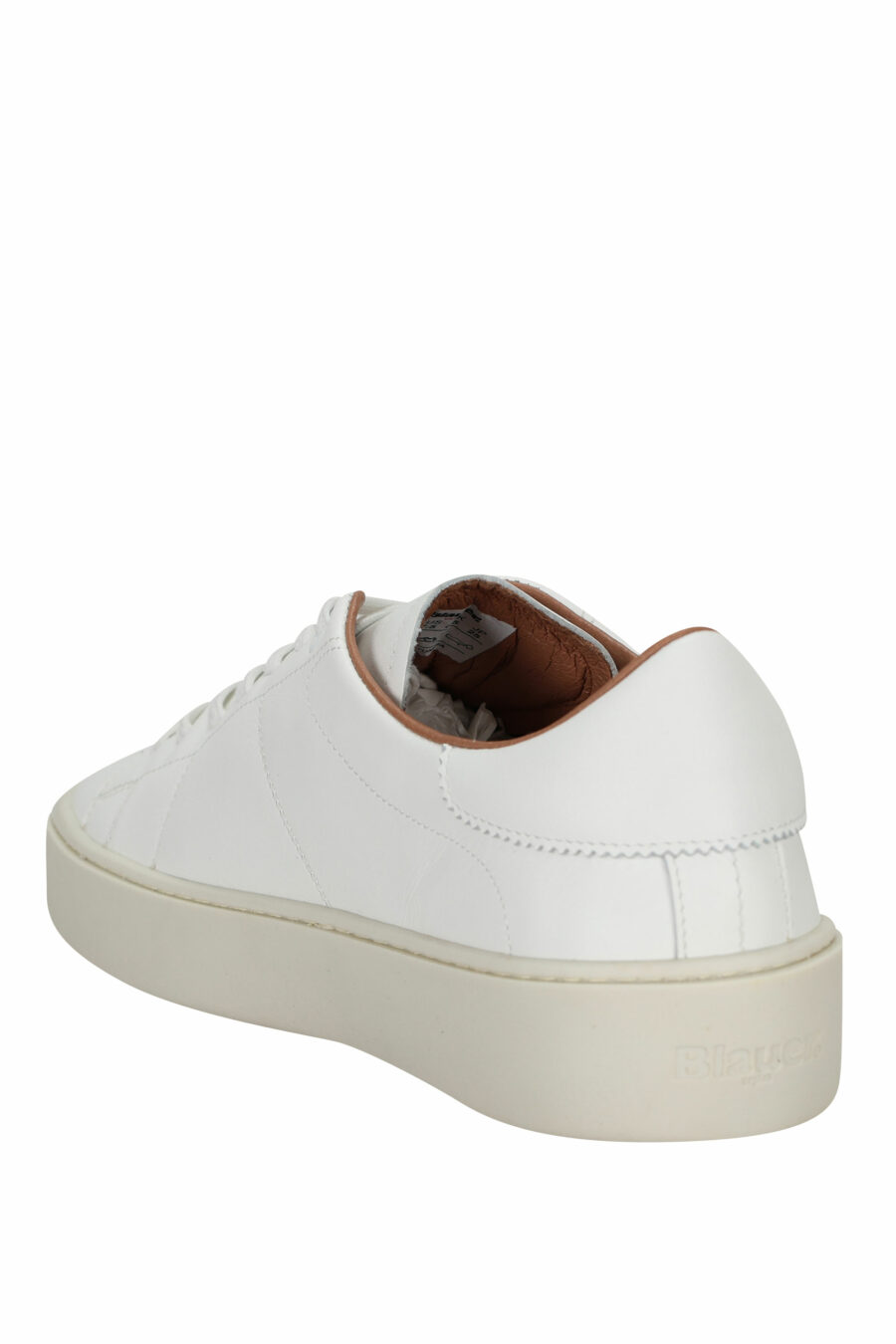 Zapatillas blancas de cuero con suela blanca "staten" - 8058156550322 3