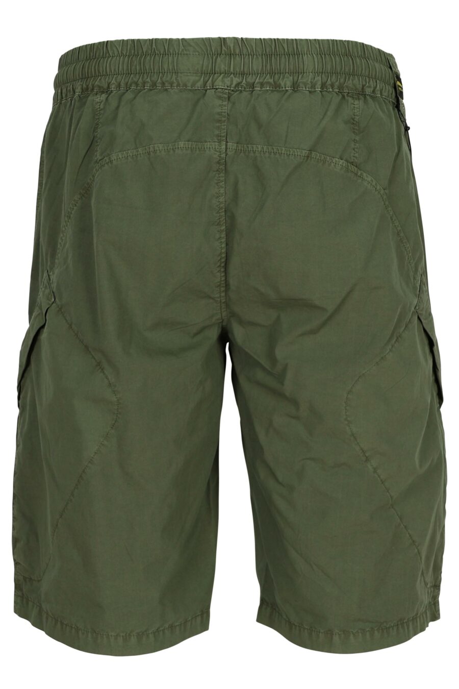 Militärische grüne Shorts mit Feder - 8058610775407 2