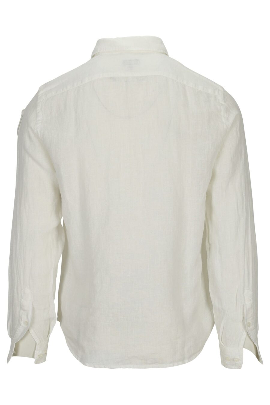 Camisa blanca con minilogo escudo - 8058610776718 1
