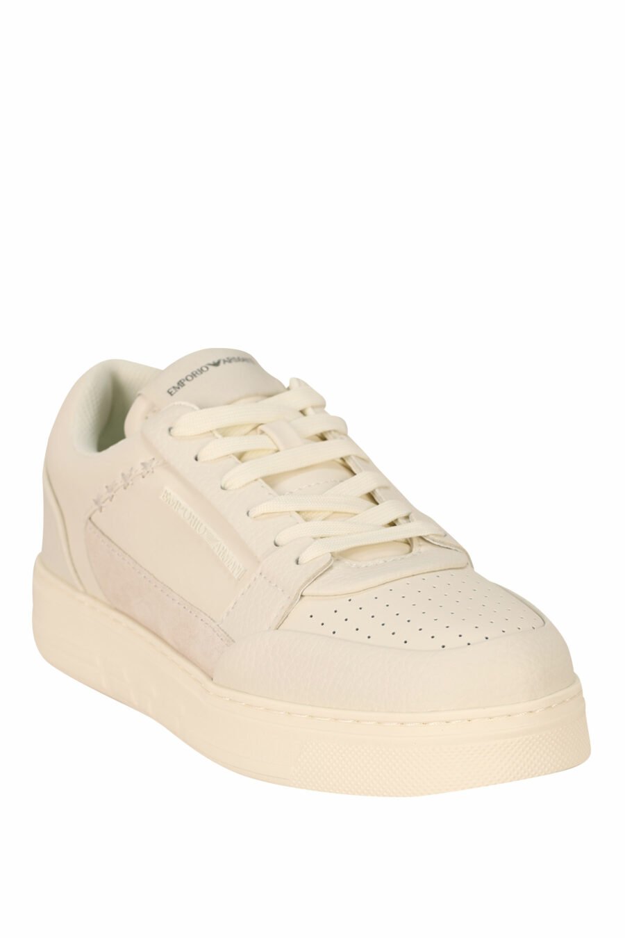 Trainers white mix with beige and rubber mini-logo - 8058947169122 1