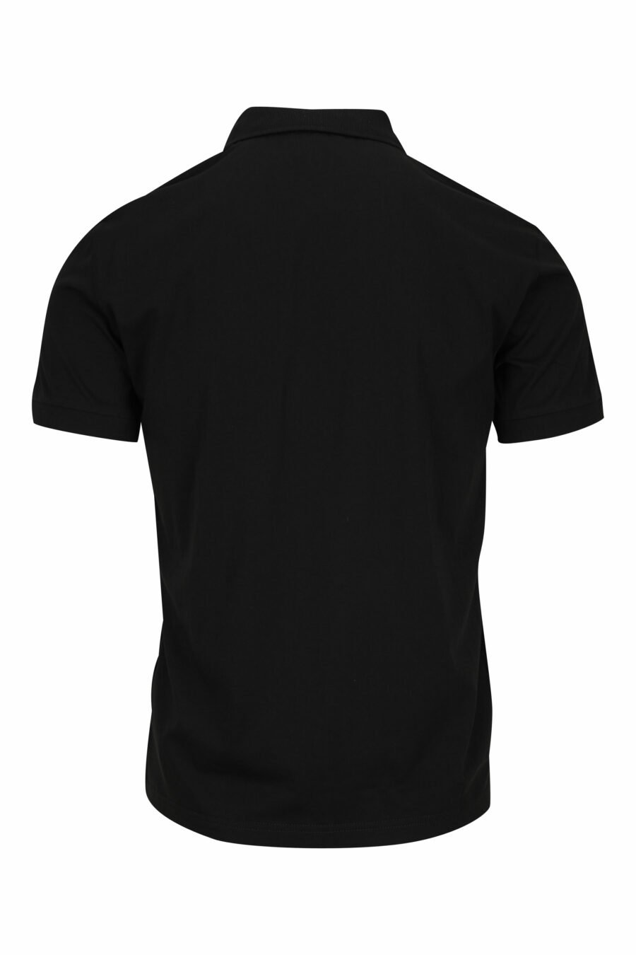 Schwarzes Poloshirt mit "lux identity" Minilogo und gelbem Streifen - 8058947459360 1