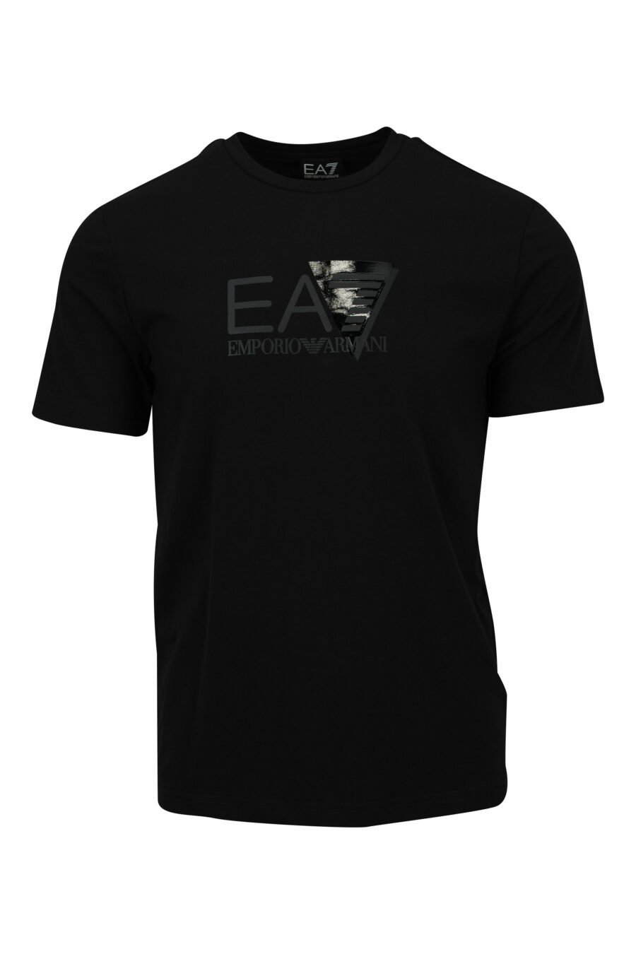 Camiseta negra con maxilogo "lux identity" triangulo - 8058947491148