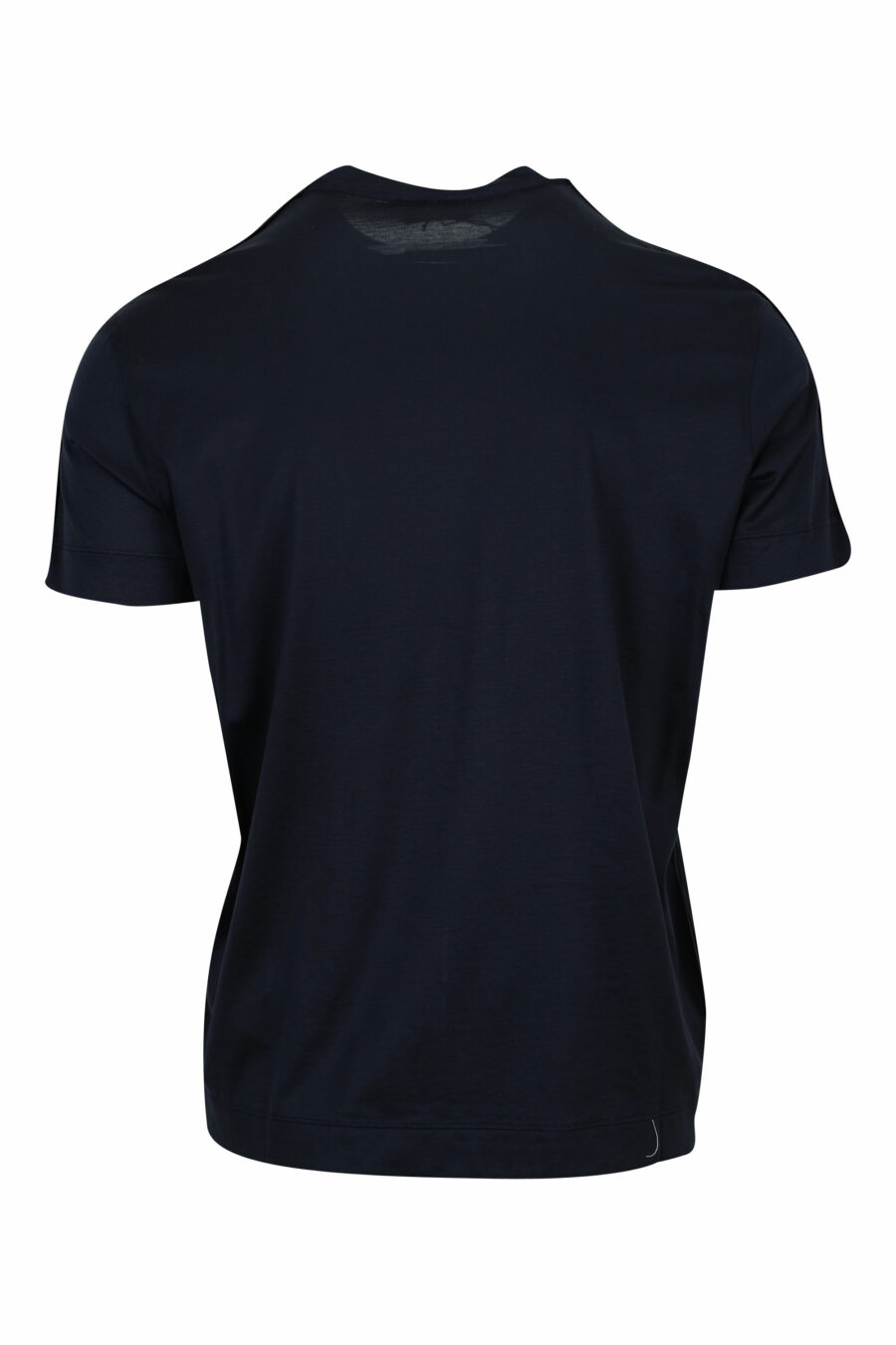Camiseta azul oscuro con logo en hombros monocromático - 8058947986835 1