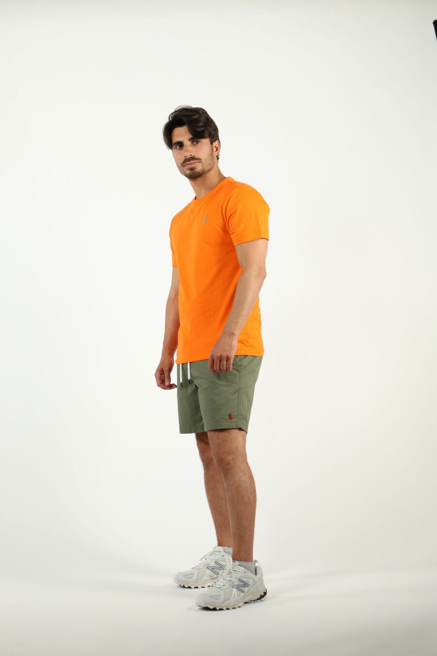 Camiseta naranja y verde con minilogo "polo" - number14000