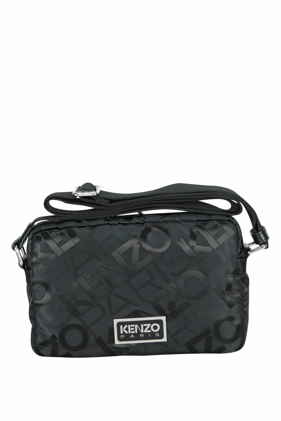 Bolso cruzado negro monograma con logo "kenzo utility" - 3612230598508
