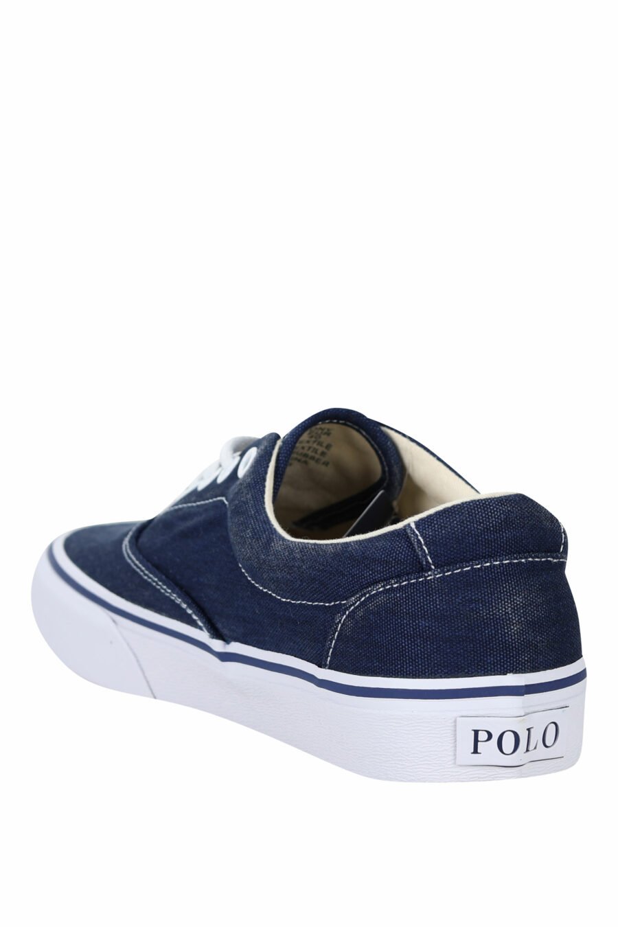 Zapatillas azules denim con minilogo "polo" blanco - 3616536209885 3
