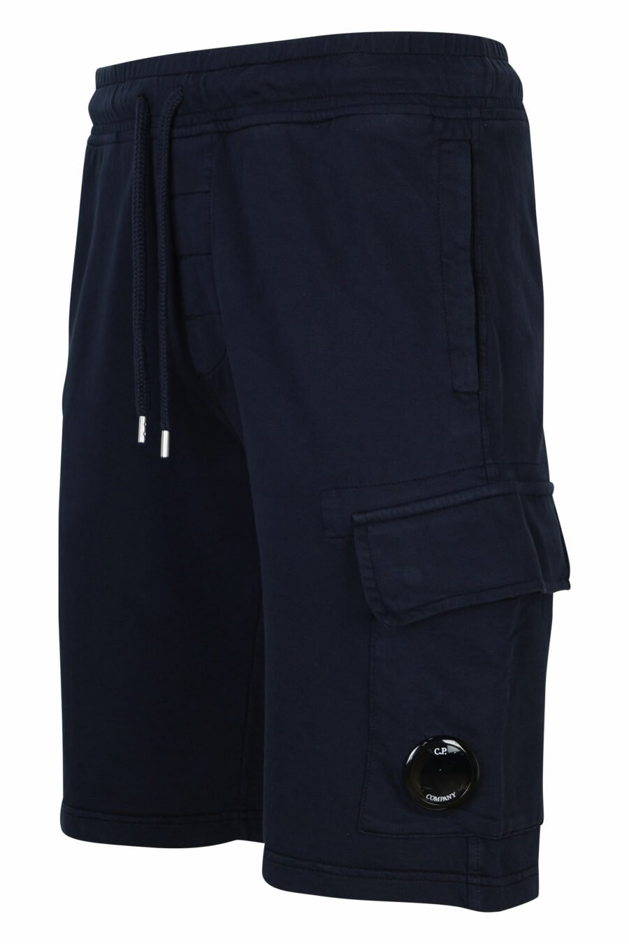 Pantalón de chándal corto azul oscuro estilo cargo con logo lente - 7620943730494 1