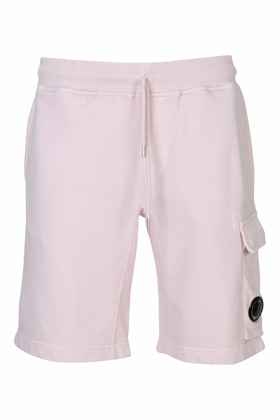 Pantalón de chándal midi rosa estilo cargo con minilogo lente - 7620943731262