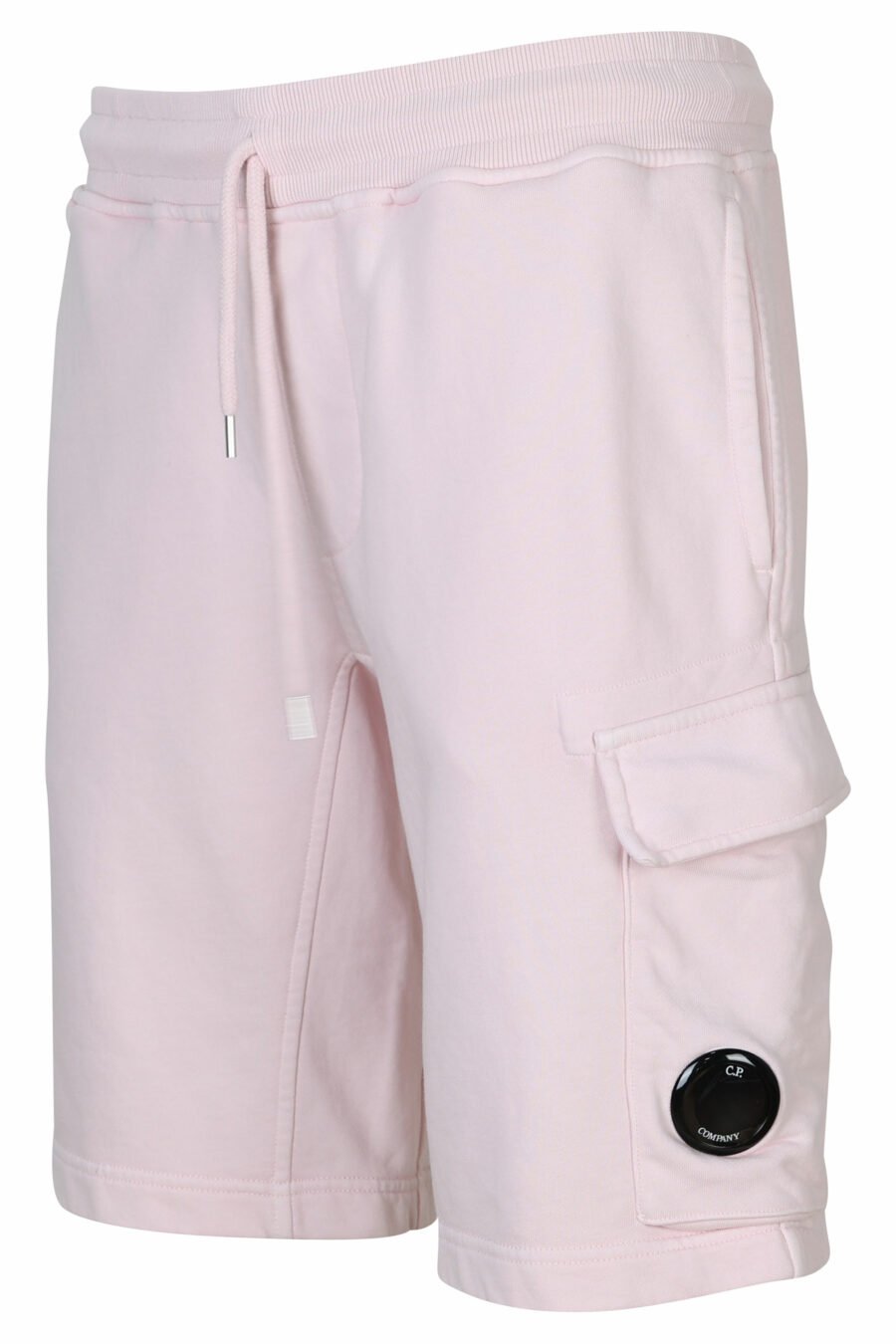 Pantalón de chándal midi rosa estilo cargo con minilogo lente - 7620943731262 1