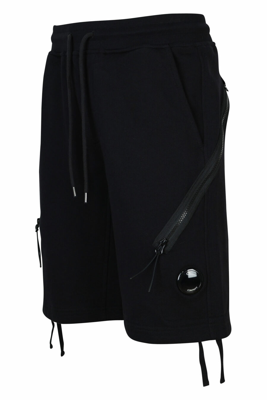 Pantalón de chándal midi negro con minilogo lente - 7620943733013 1