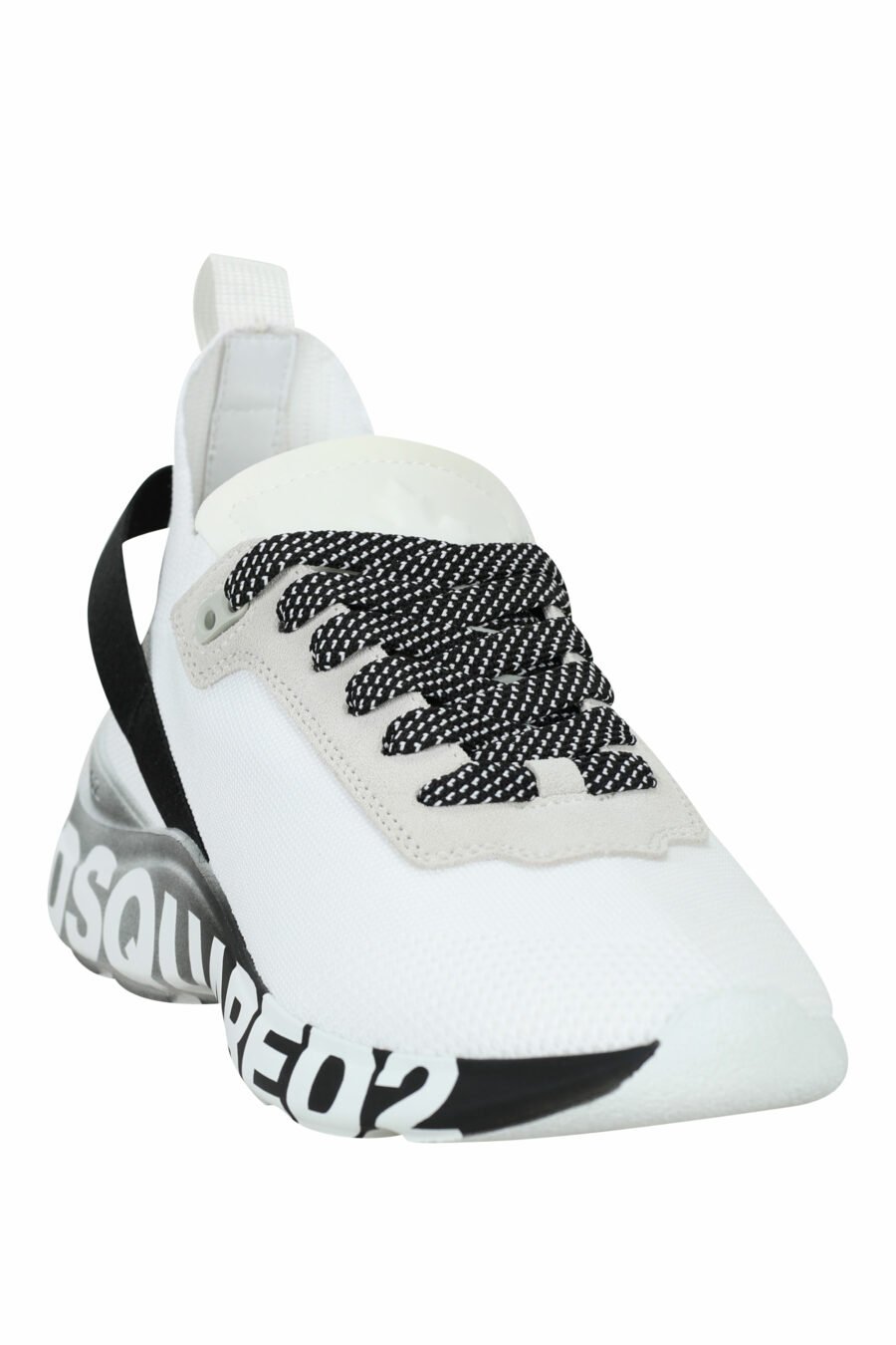 Zapatillas blancas "fly" con suela negra degradé y logo - 8055777324875 1